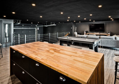 Shop Loft Kitchen Built By Hillside Construction. Building Custom Commercial Spaces and Renovations in Manitoba and Kenora.