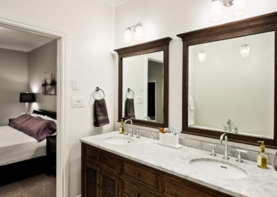 Bathroom Vanity Built By Hillside Construction. Building Custom Homes, Cabins, and Renovations in Manitoba and Kenora.