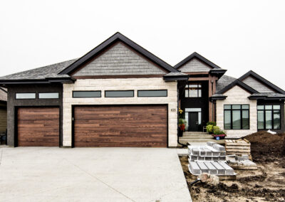 Exterior Of A Custom Home Built By Hillside Construction. Building Custom Homes, Cabins, and Renovations in Manitoba and Kenora.