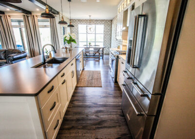 Bespoke Kitchen Built By Hillside Construction. Building Custom Homes, Cabins, and Renovations in Manitoba and Kenora.