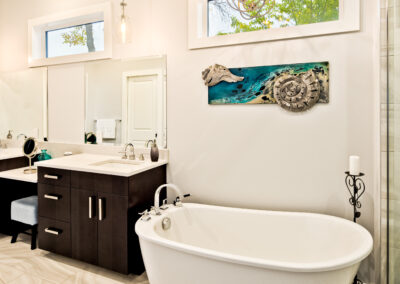 Bathroom Built By Hillside Construction. Building Custom Homes, Cabins, and Renovations in Manitoba and Kenora.