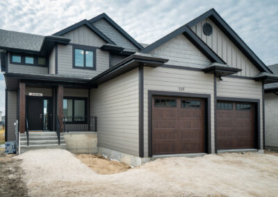 Front Exterior Built By Hillside Construction. Building Custom Homes, Cabins, and Renovations in Manitoba and Kenora.