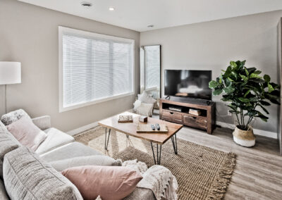 Living Room In A Multi Family Development Built By Hillside Construction In Manitoba.