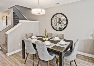 Dining Room In A Multi Family Development Built By Hillside Construction In Manitoba.