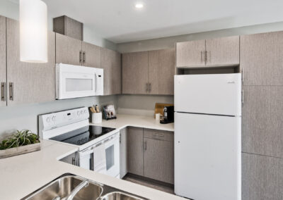 Kitchen In A Multi Family Development Built By Hillside Construction In Manitoba.